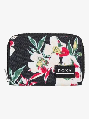 Roxy Dear Heart Zip Around Wallet - Anthracite Wonder Garden S