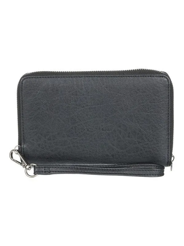 Roxy Womens Back In Brooklyn Zip-Around Wallet - Anthracite