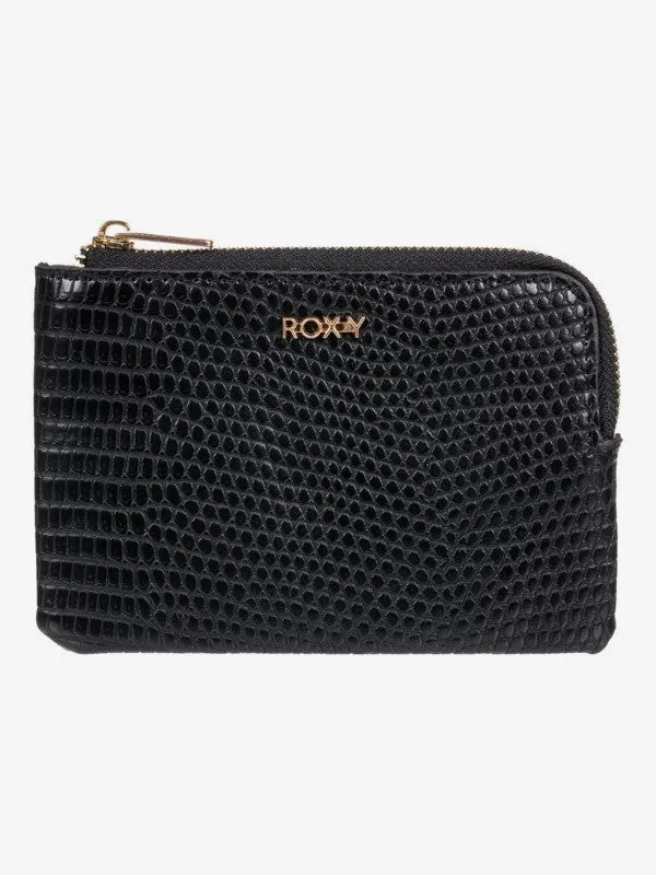 Roxy Womens Really Happy Zip-Around Wallet - Anthracite
