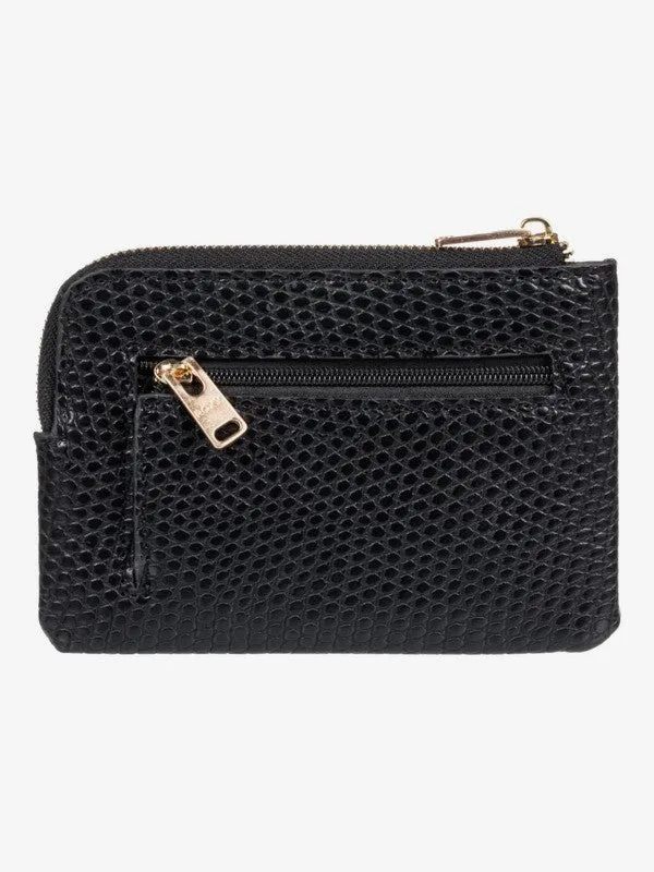 Roxy Womens Really Happy Zip-Around Wallet - Anthracite