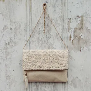 Sage & Lace Tote in Cream