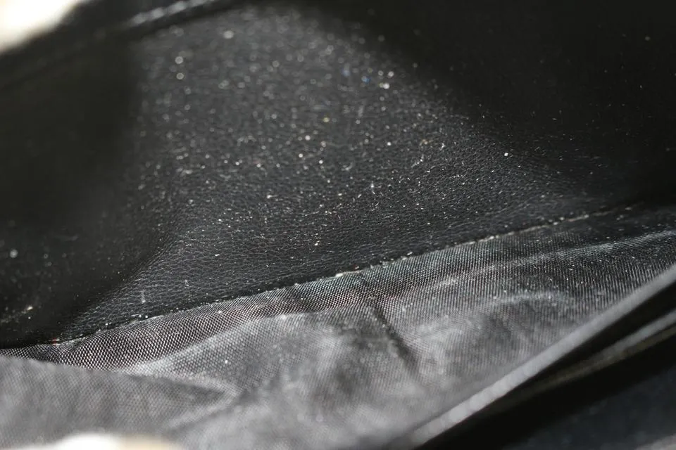 Saint Laurent Black Quilted Monogram Matelasse Leather Zip-Around Wallet 49YS37S
