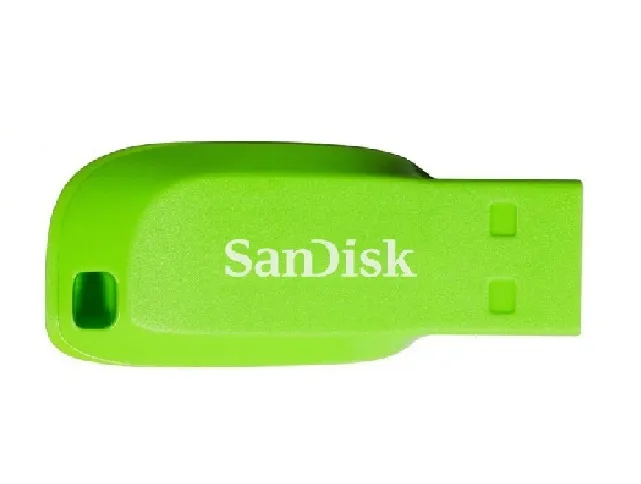 San Disk Cruzer Blade Memoria Usb,8 Gb, Usb 2.0, Verde Sdcz50 C 008 G B35 Ge