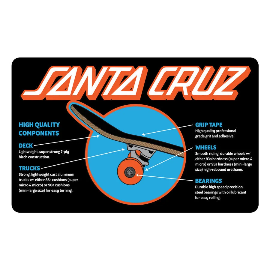 SANTA CRUZ CLASSIC DOT 7.5" COMPLETE SKATEBOARD