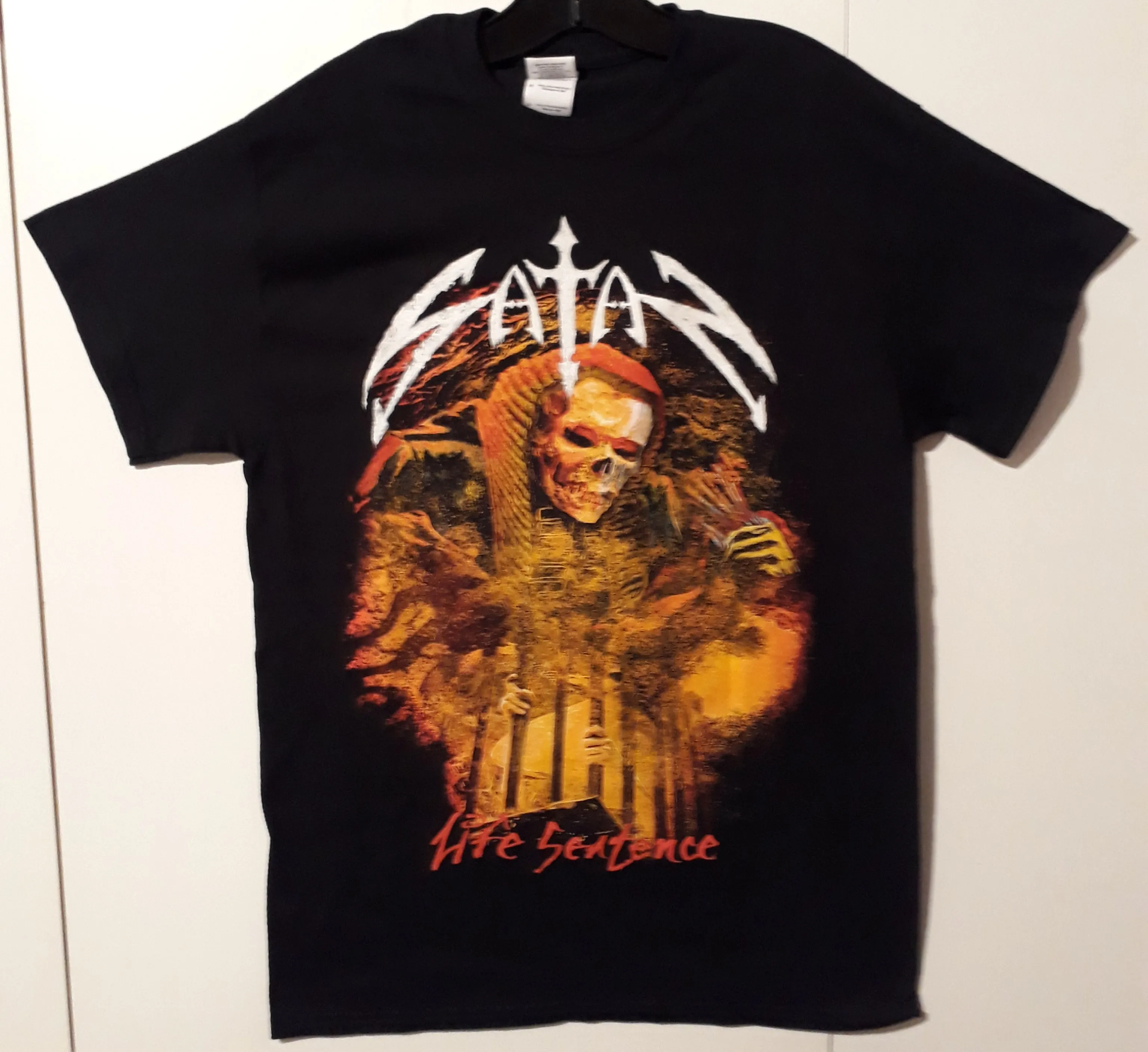 SATAN - Life Sentence MALE T-SHIRT MEDIUM
