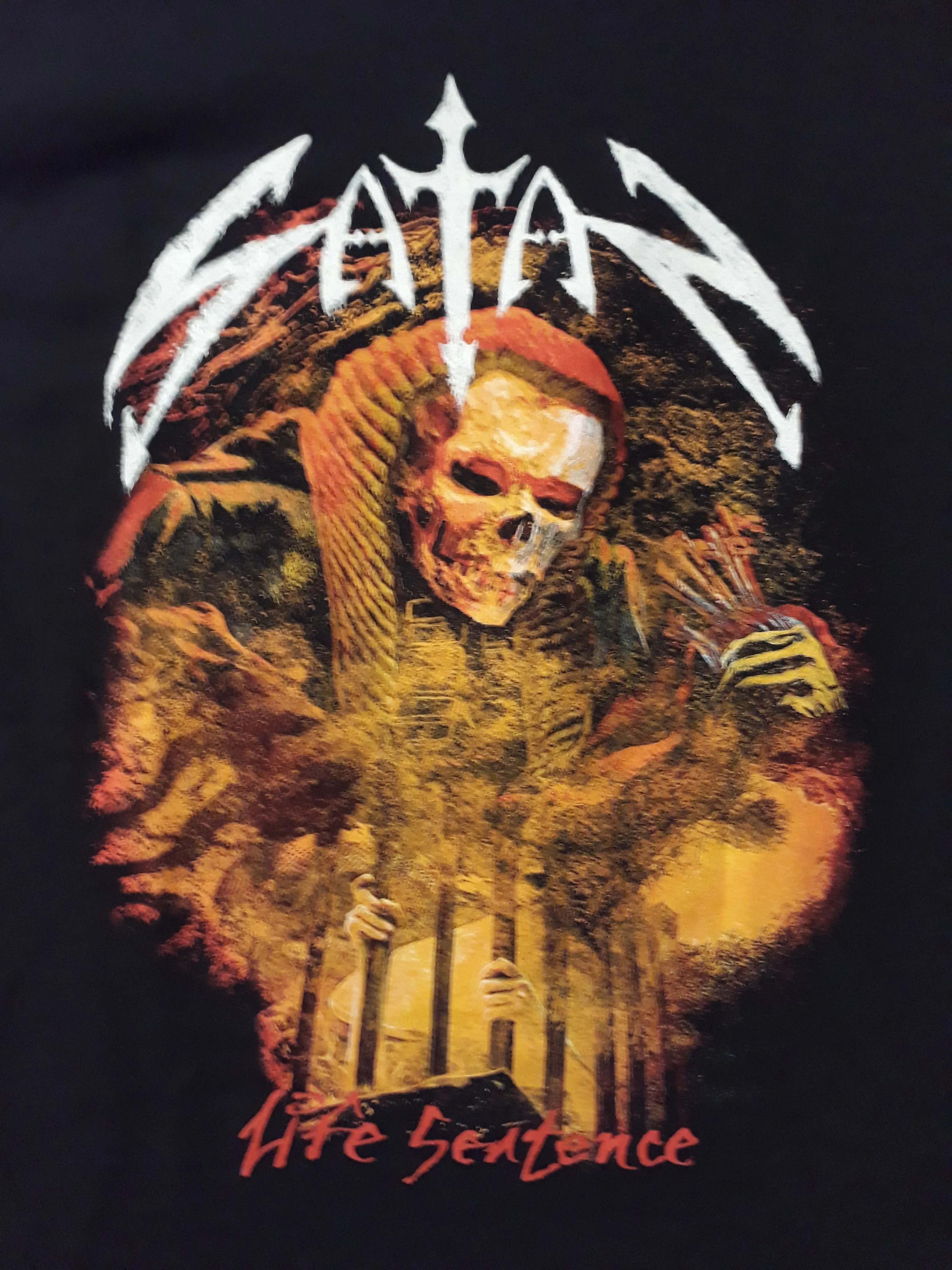 SATAN - Life Sentence MALE T-SHIRT MEDIUM