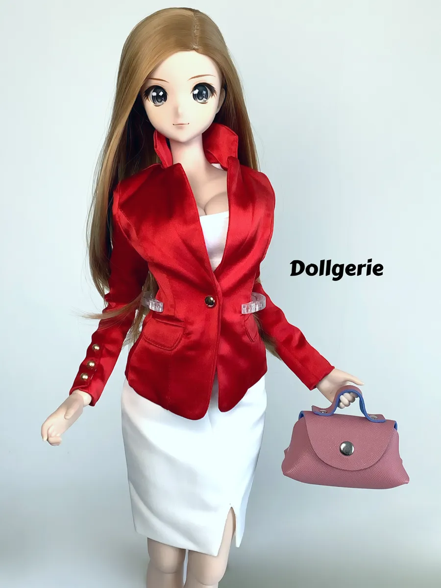 Satin Red Suit Blazer