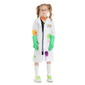 Scientist Geek Children Cosplay Costume Outfits Halloween Carnival Suit For Kids