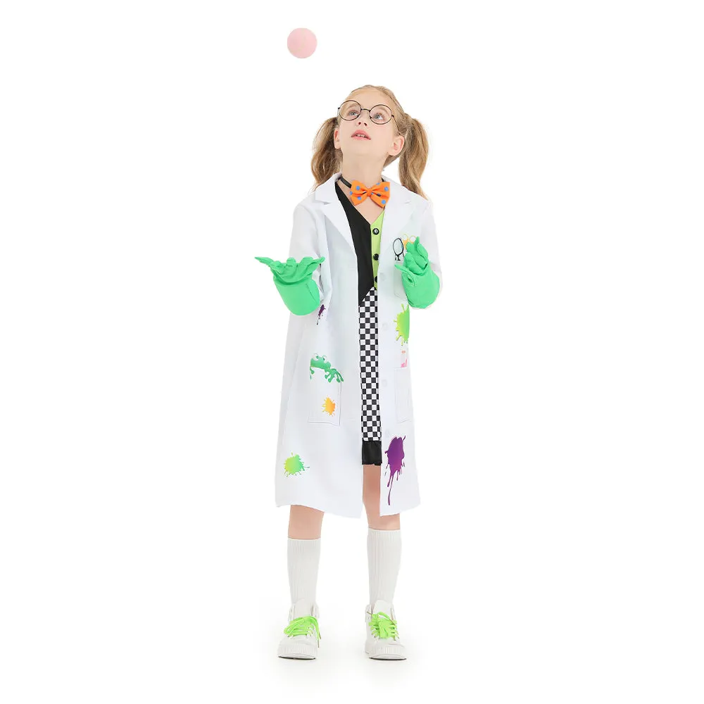 Scientist Geek Children Cosplay Costume Outfits Halloween Carnival Suit For Kids