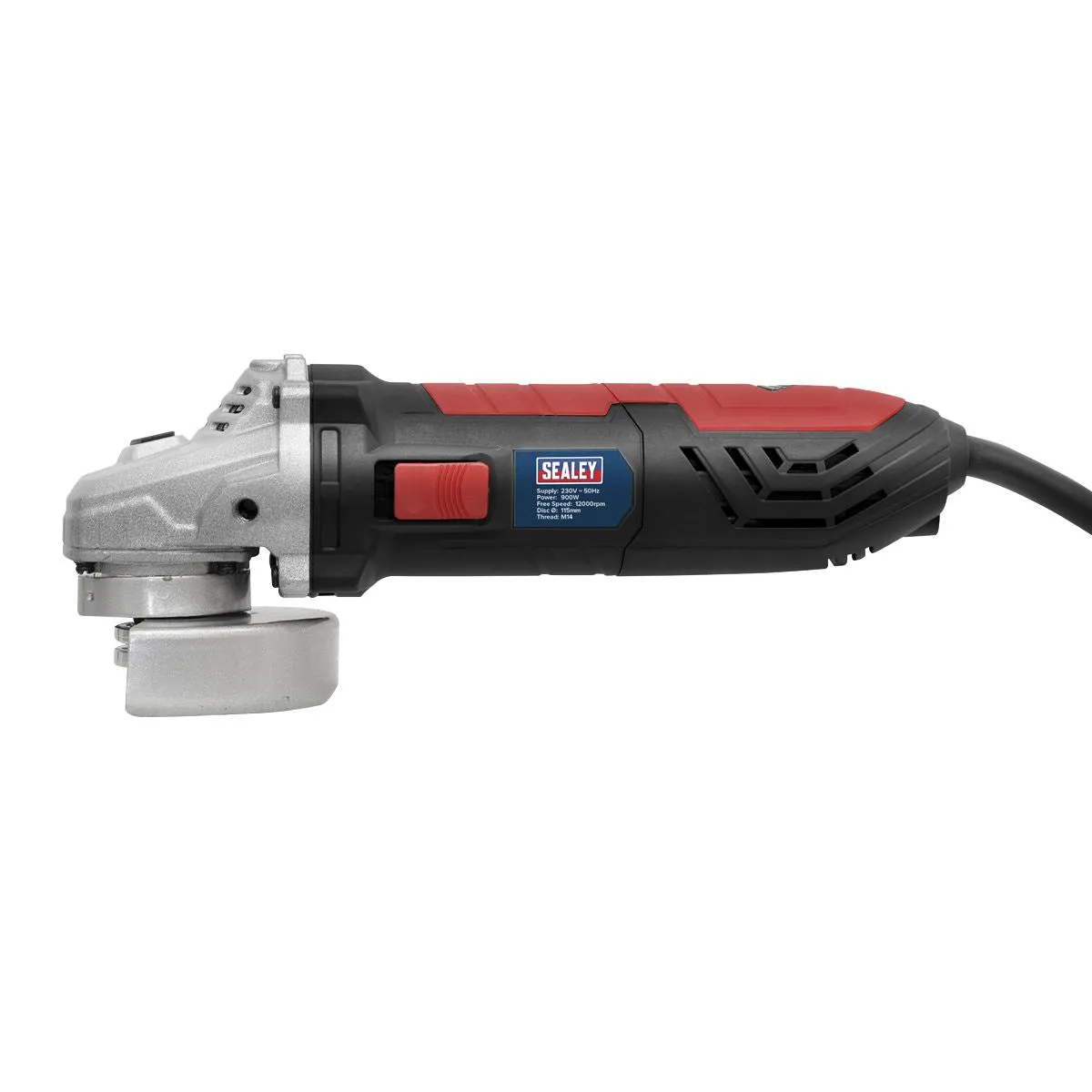 Sealey Angle Grinder 115mm 900W 230V with Side Handle Trade Use