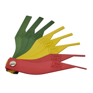 Sealey Brake Pad Thickness Gauge 8 Piece Metric and Imperial 2-12mm Car