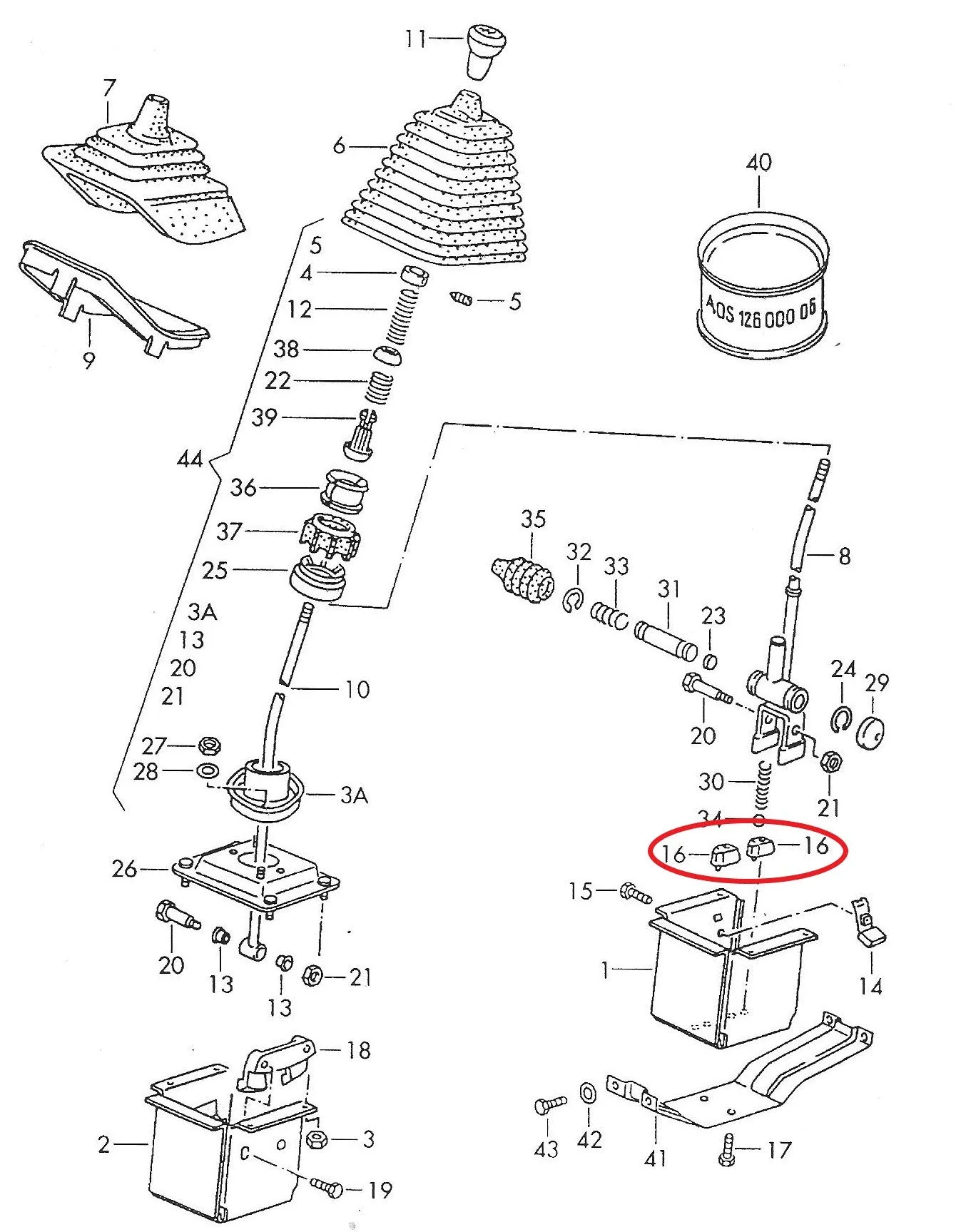 Selector Lever Guide T3 80 to 85