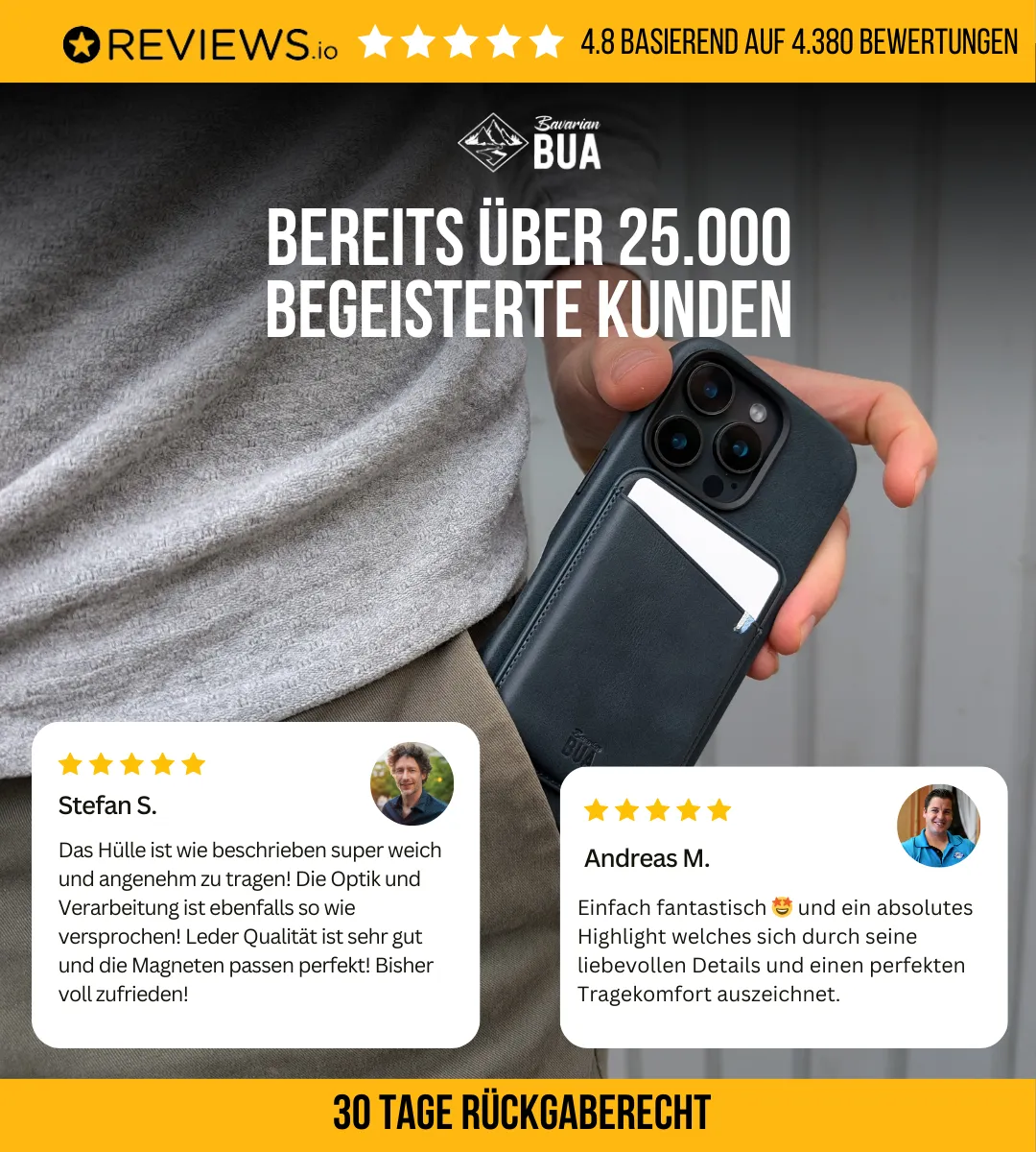 Set Hülle   Wallet | Leder Hülle für dein iPhone   Leder Wallet mit MagSafe Blau