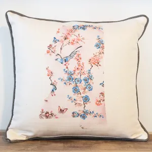 Shangrila Mississippi Square Pillow with Backing