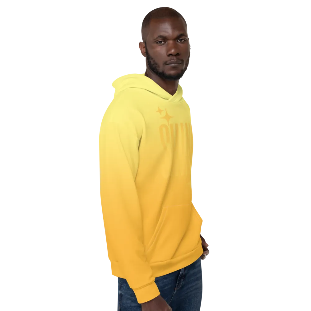 Shine Ghost Text Unisex Adult Hoodie