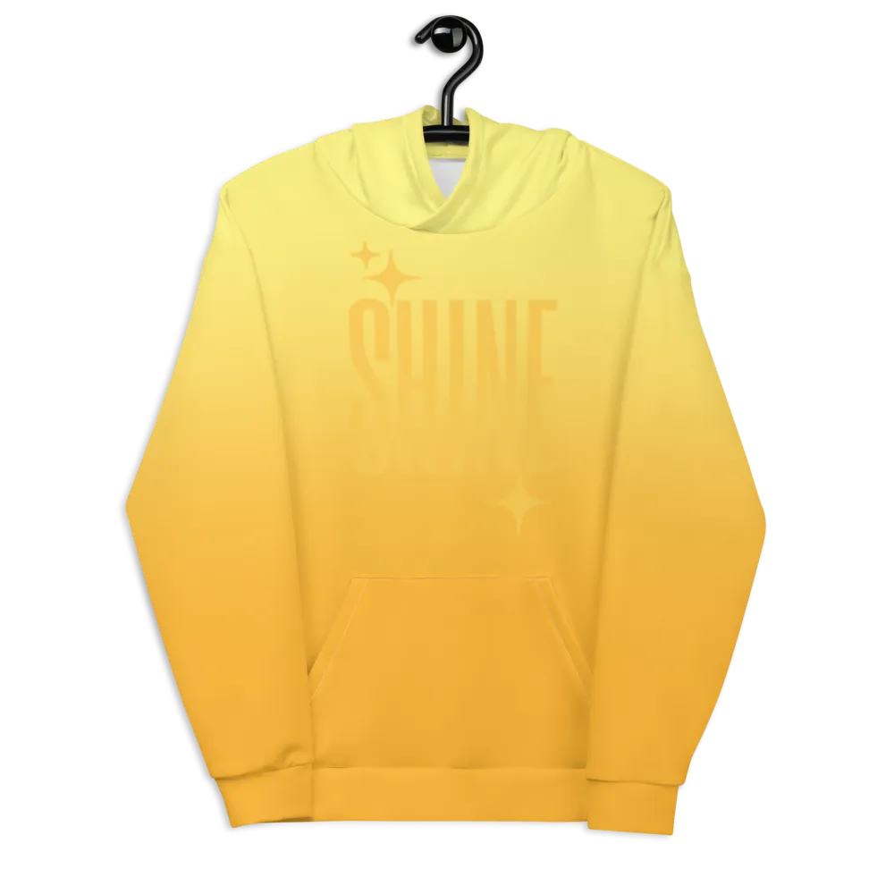 Shine Ghost Text Unisex Adult Hoodie