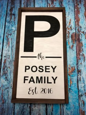 SIGN Design - Family Farmhouse Name Sign