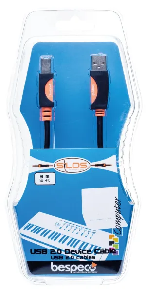 SLAB180 | CAVO PER DISPOSITIVI USB 2.0 USB A/USB B MT.1,8
