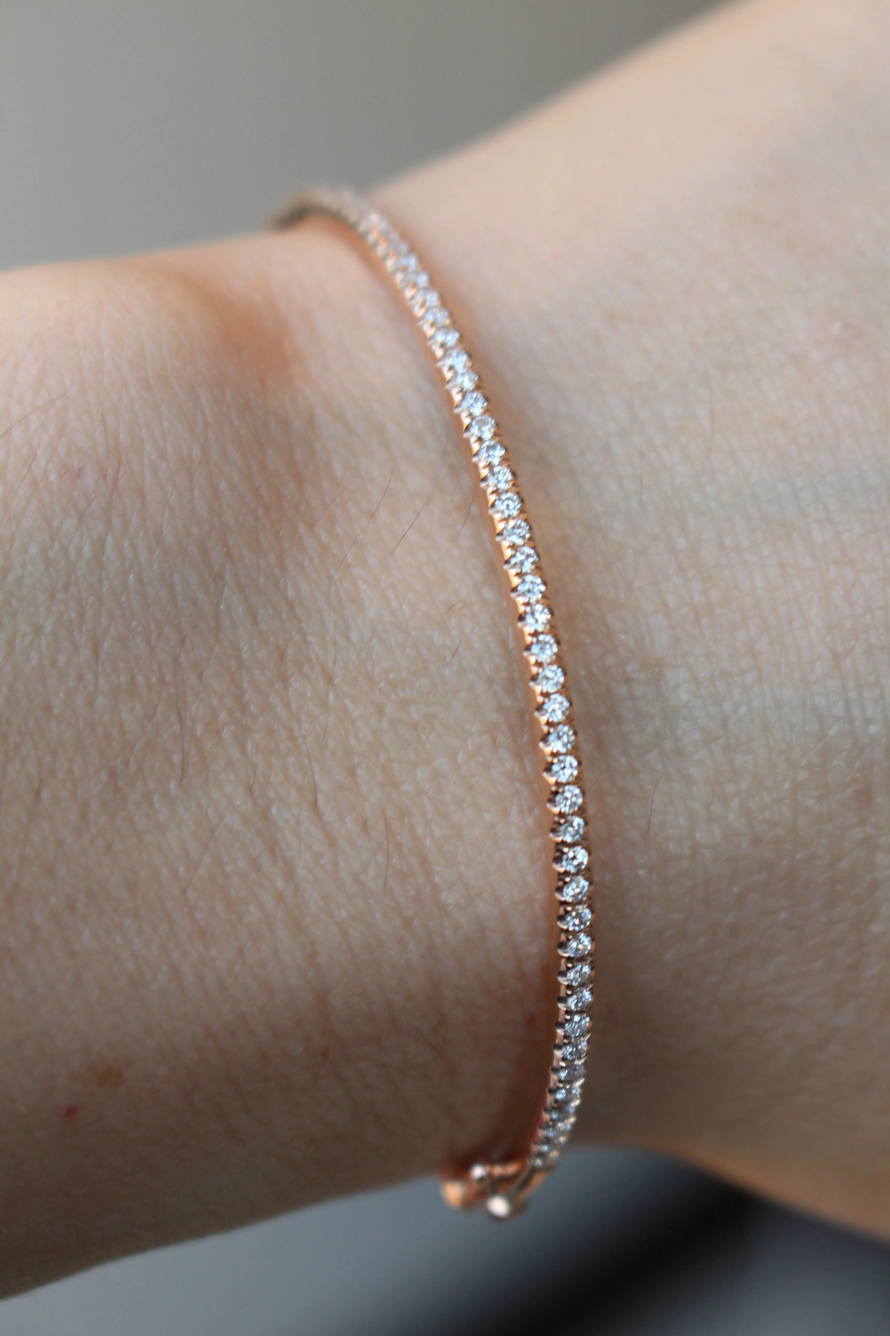 Slim Diamond Bangle