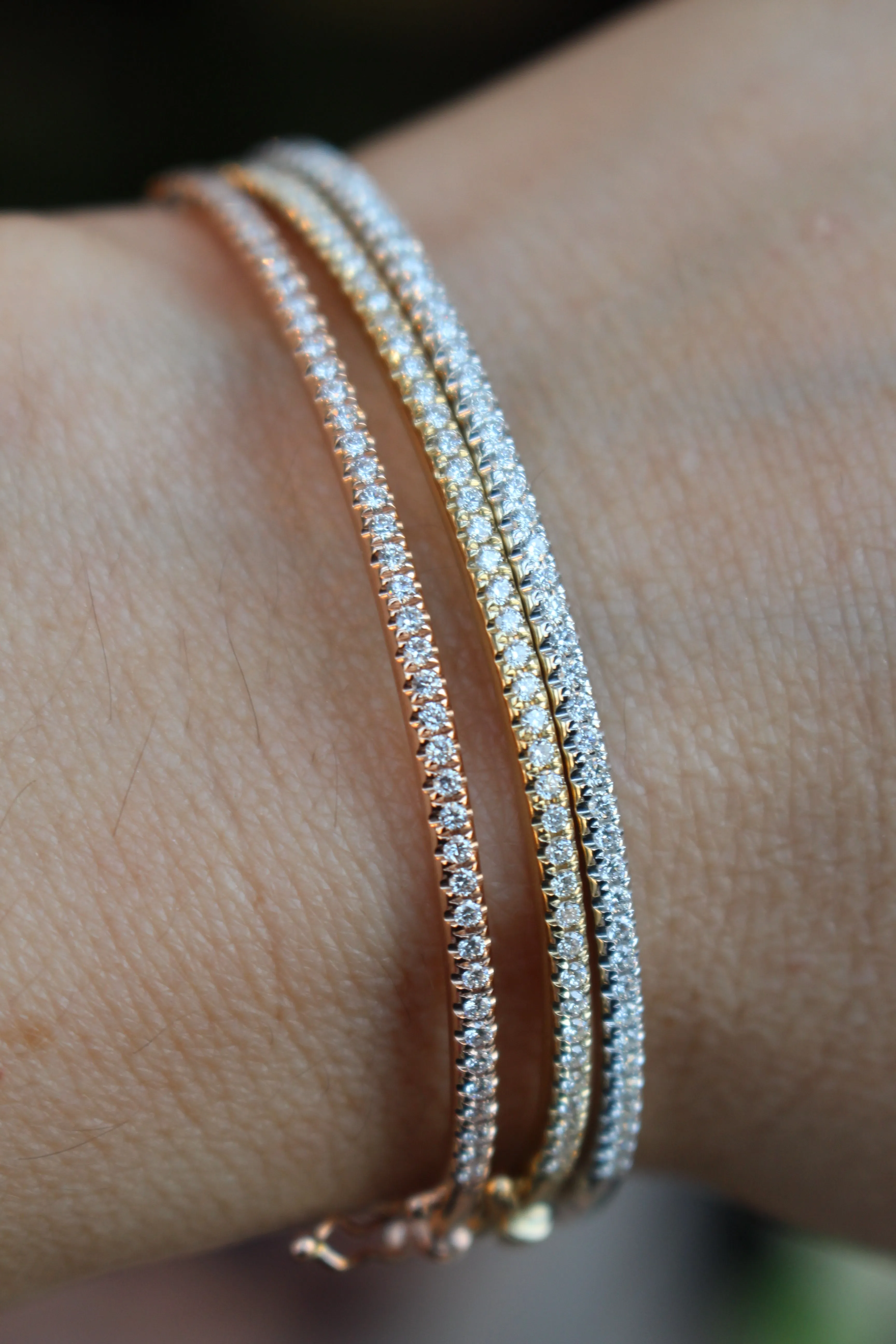 Slim Diamond Bangle
