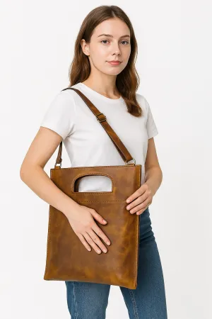 Slim Ochre Cross-Bag