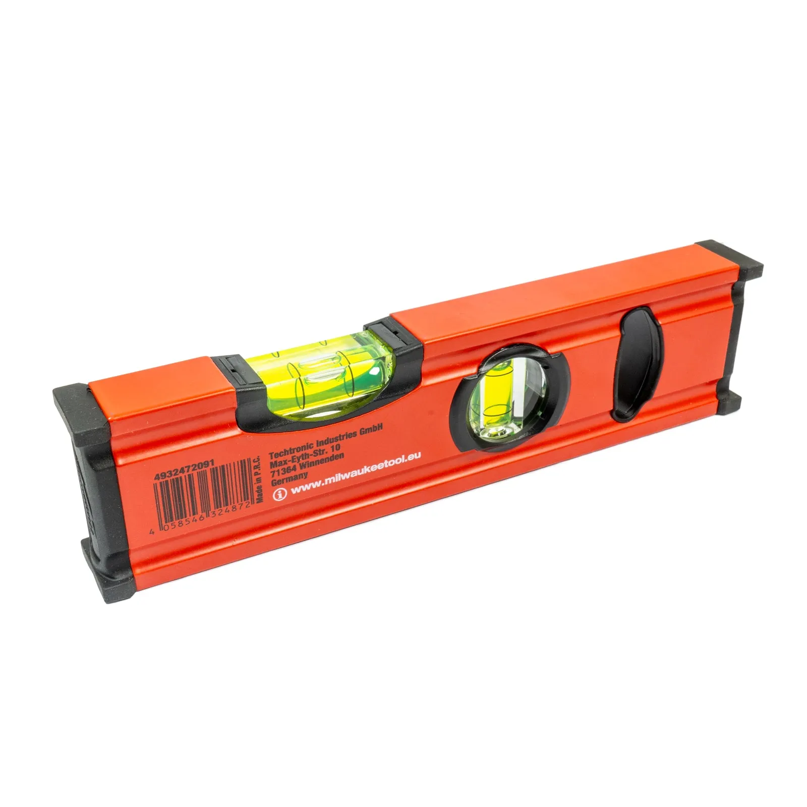 Slim Wasserwaage 20 cm (nicht magnetisch, Acryllibellen, UV-beständig, stoßsicher)
