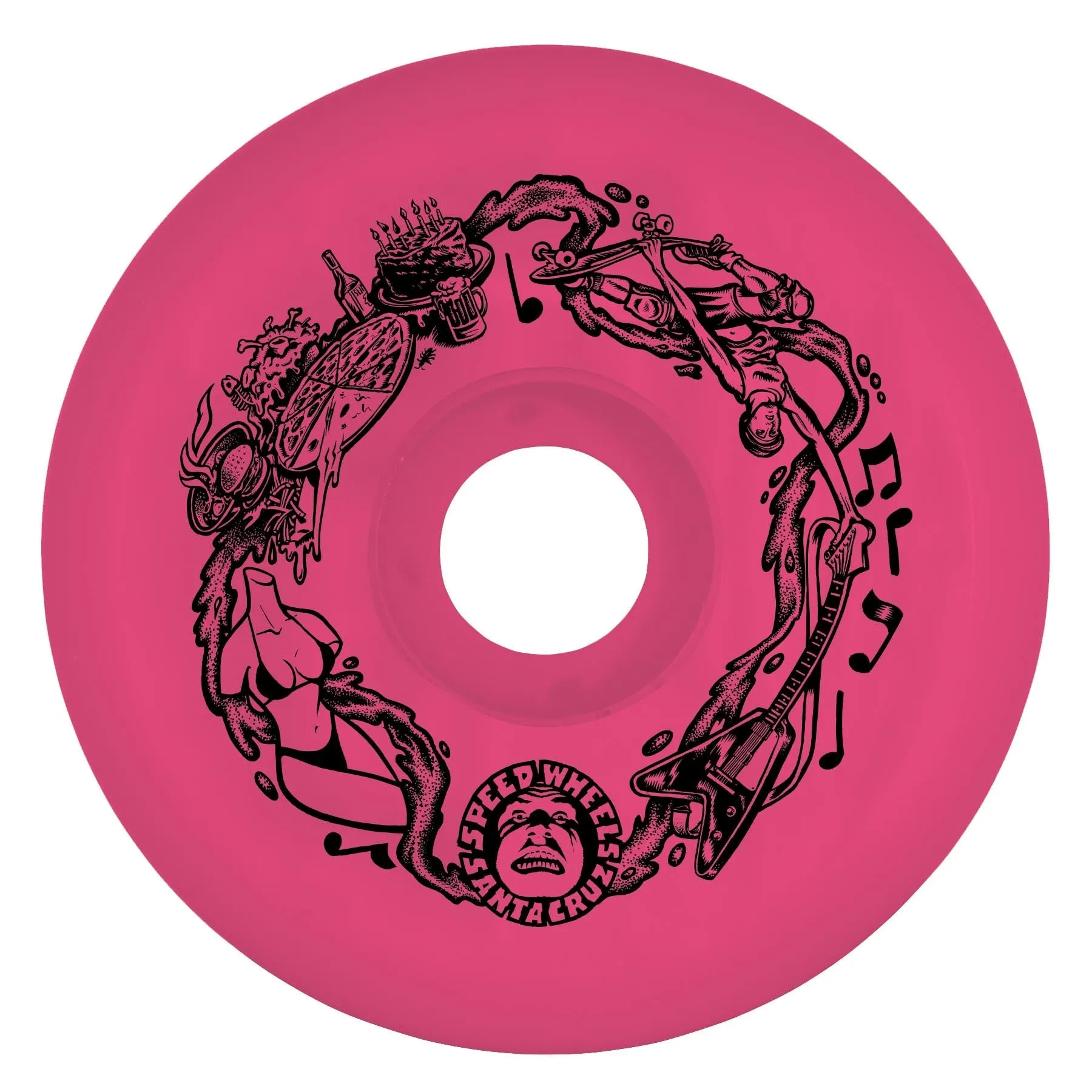 Slime Balls Big Balls Pink 65mm 97a Skateboard Wheels