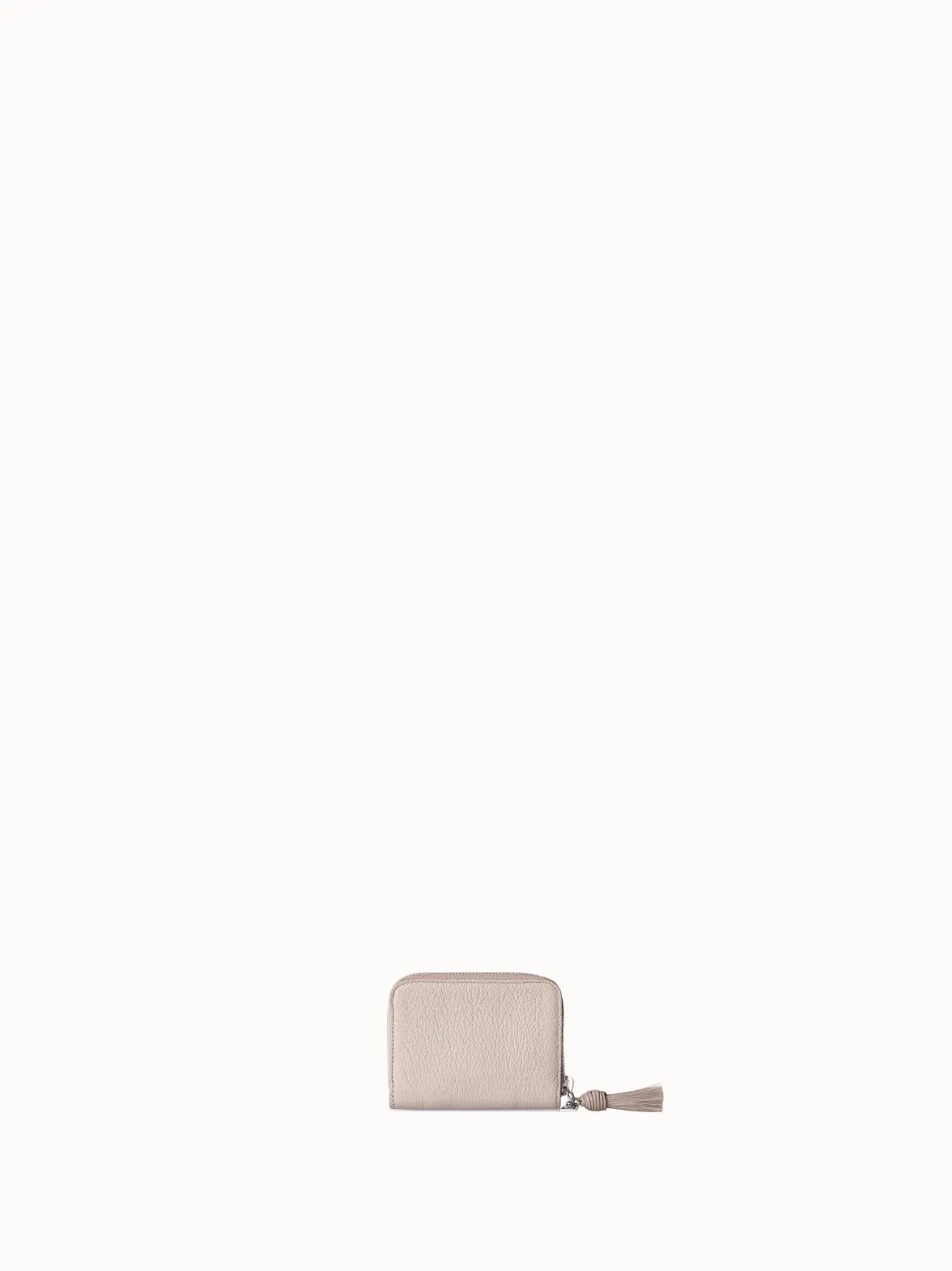 Small Zip Around Wallet in Leather