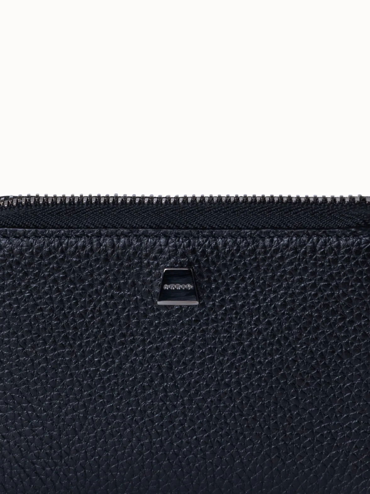 Small Zip Around Wallet in Leather
