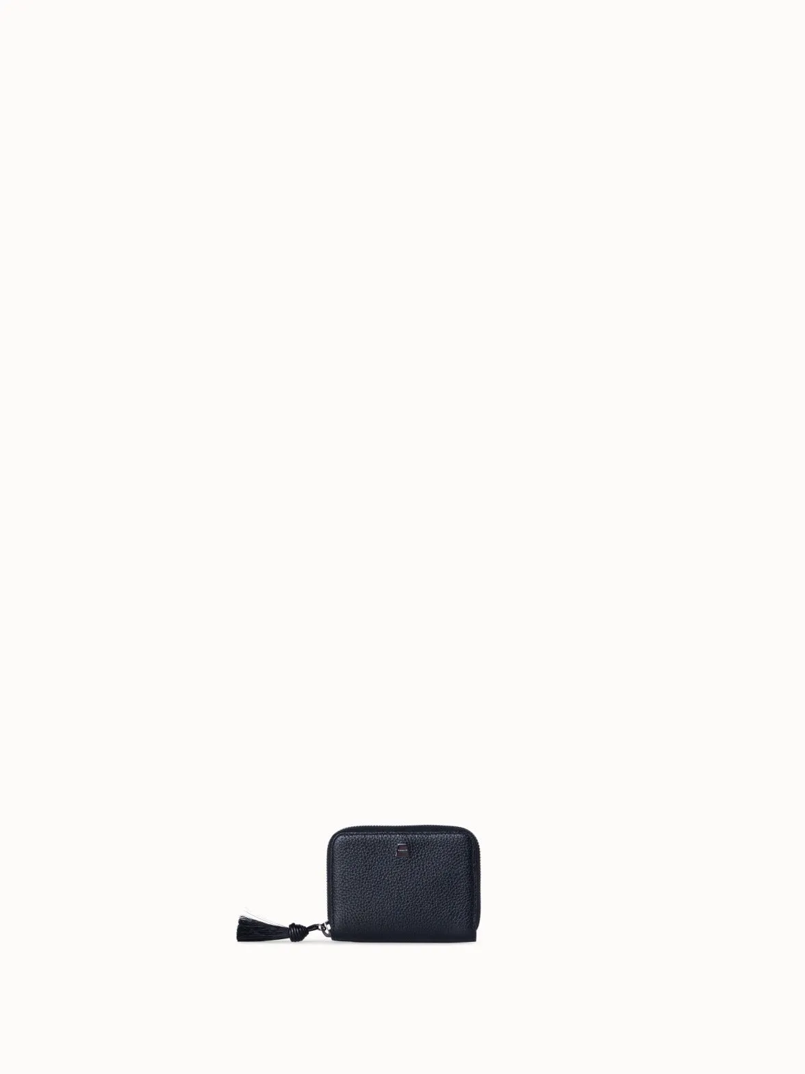 Small Zip Around Wallet in Leather
