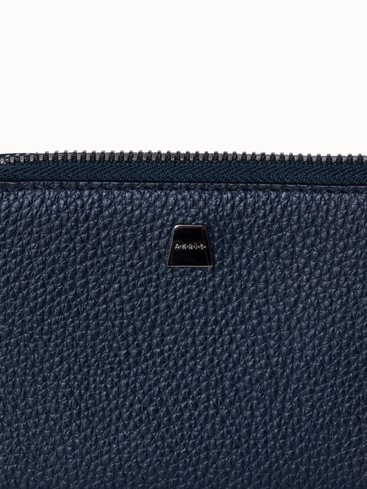 Small Zip Around Wallet in Leather