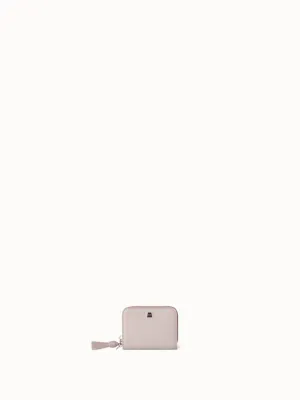 Small Zip Around Wallet in Leather