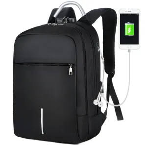 Smart and Durable Reflective Front Line Waterproof Backpack with USB and  Headphone Port, Laptop Compartment Anti-theft Lock