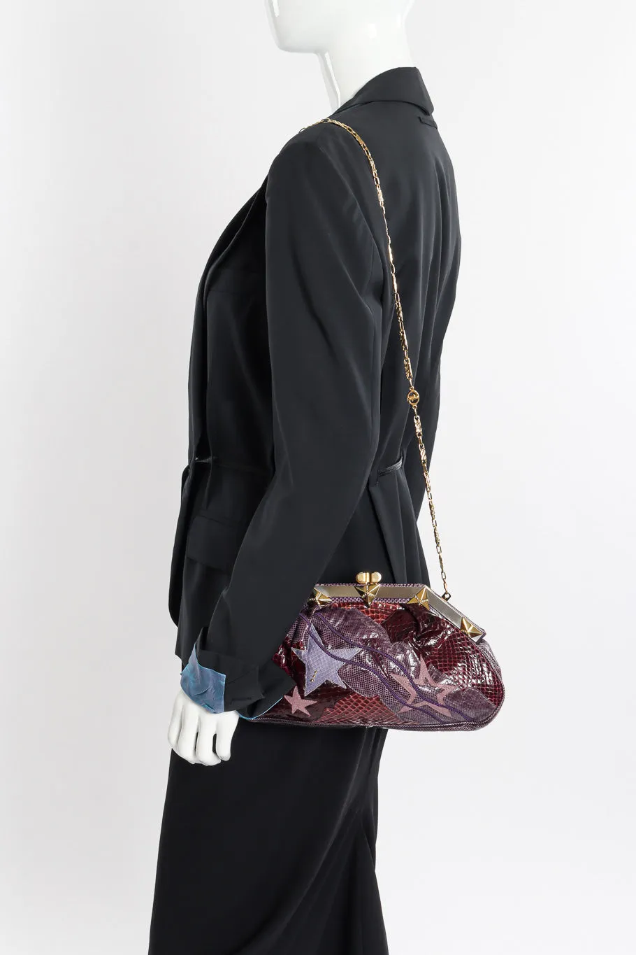 Snakeskin & Lizard Star Collage Bag