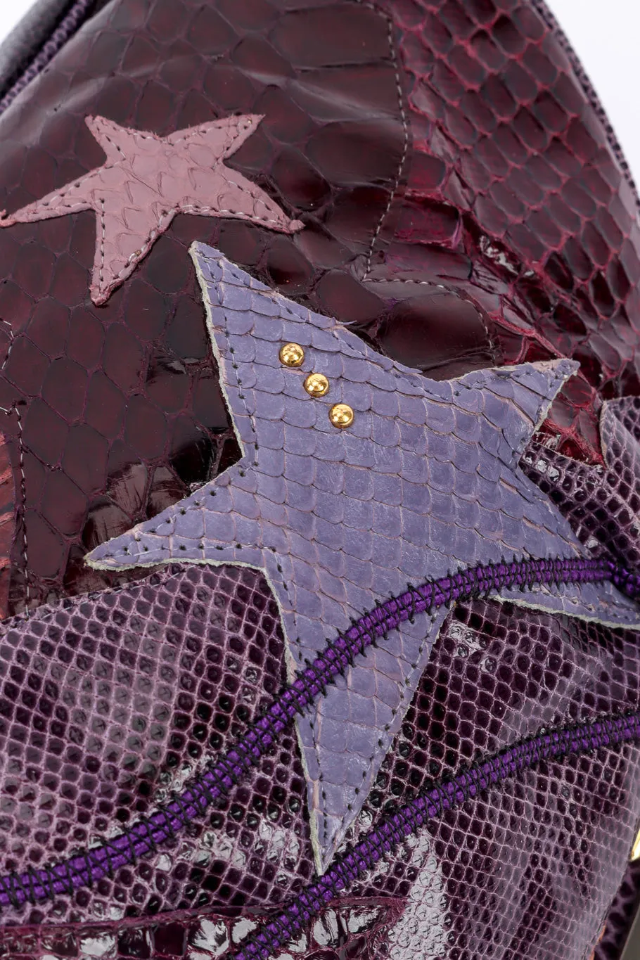 Snakeskin & Lizard Star Collage Bag