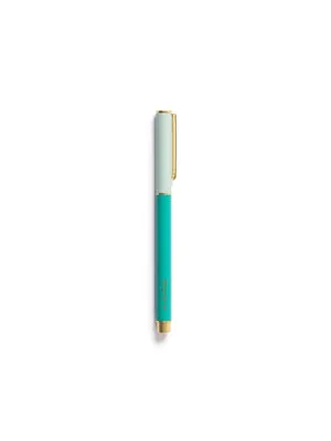 Snap Cap Pen - Colorblock Teal