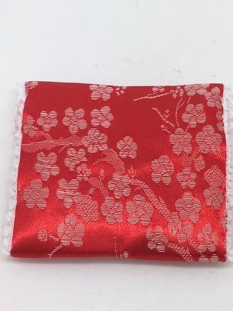 Soft Satin Rosary Pouch (Red)