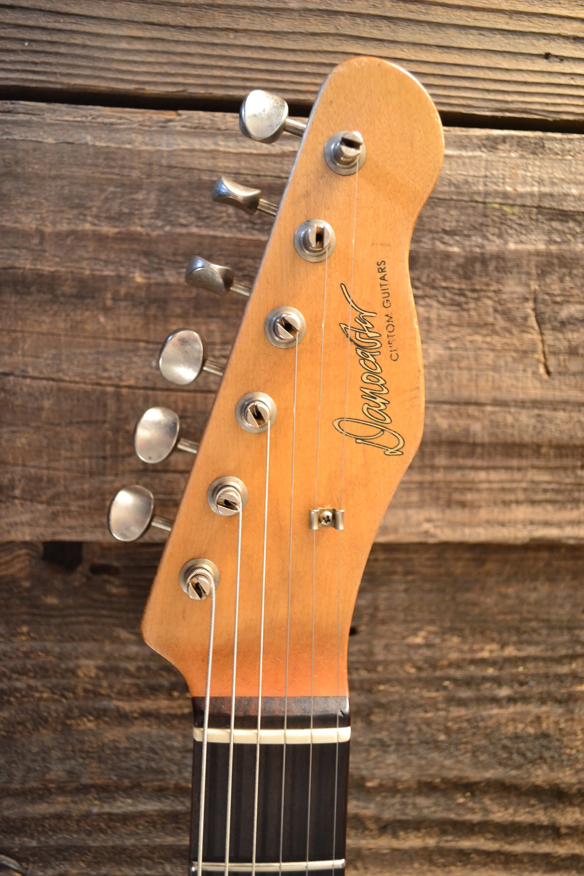 SOLD - Danocaster Singlecut Aquamarine 2020 with P-90 6lb 8oz