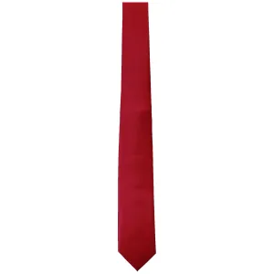Solid Red Tie - Slim