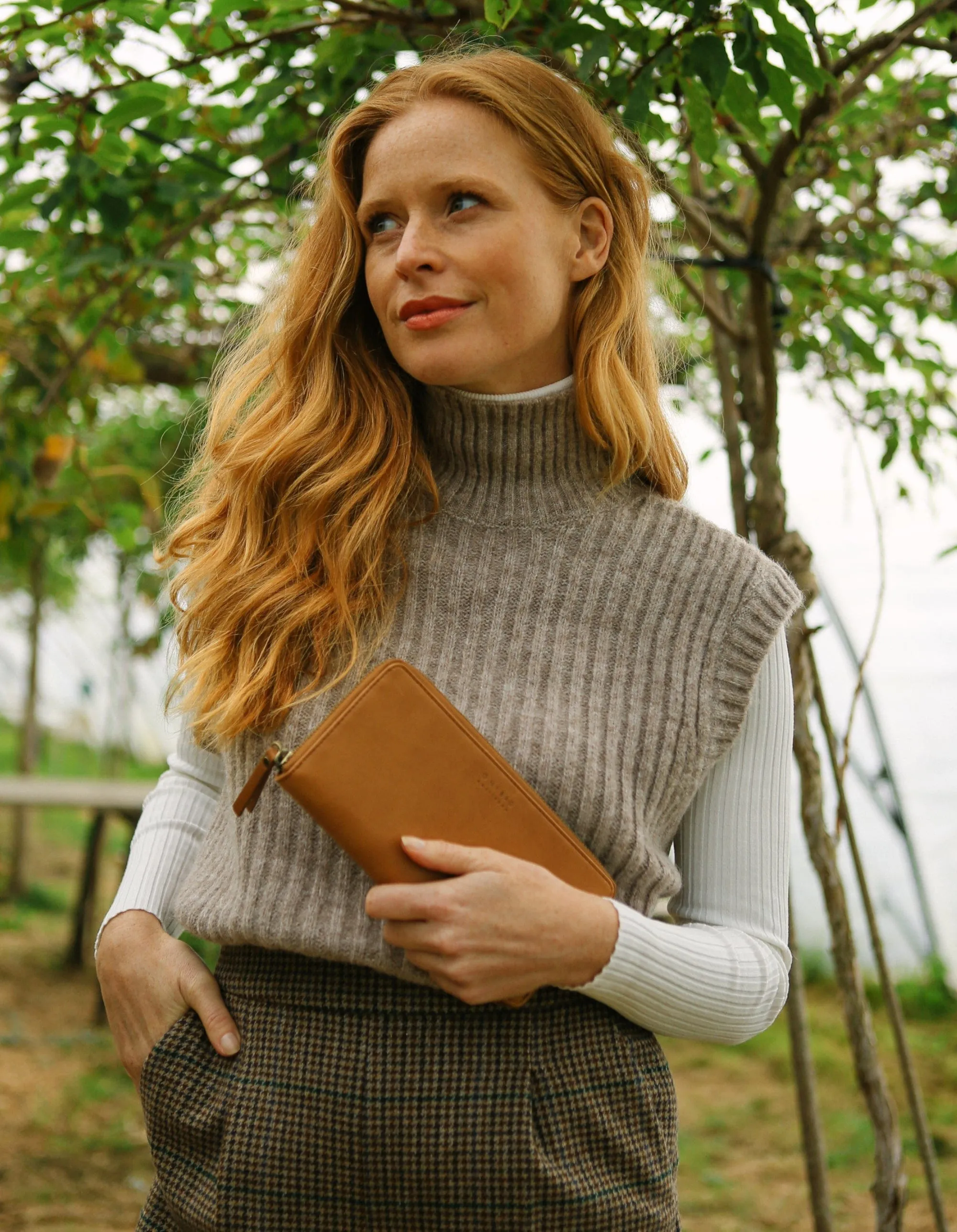 Sonny Apple Leather Vegan Uppeal™ Wallet | Cognac