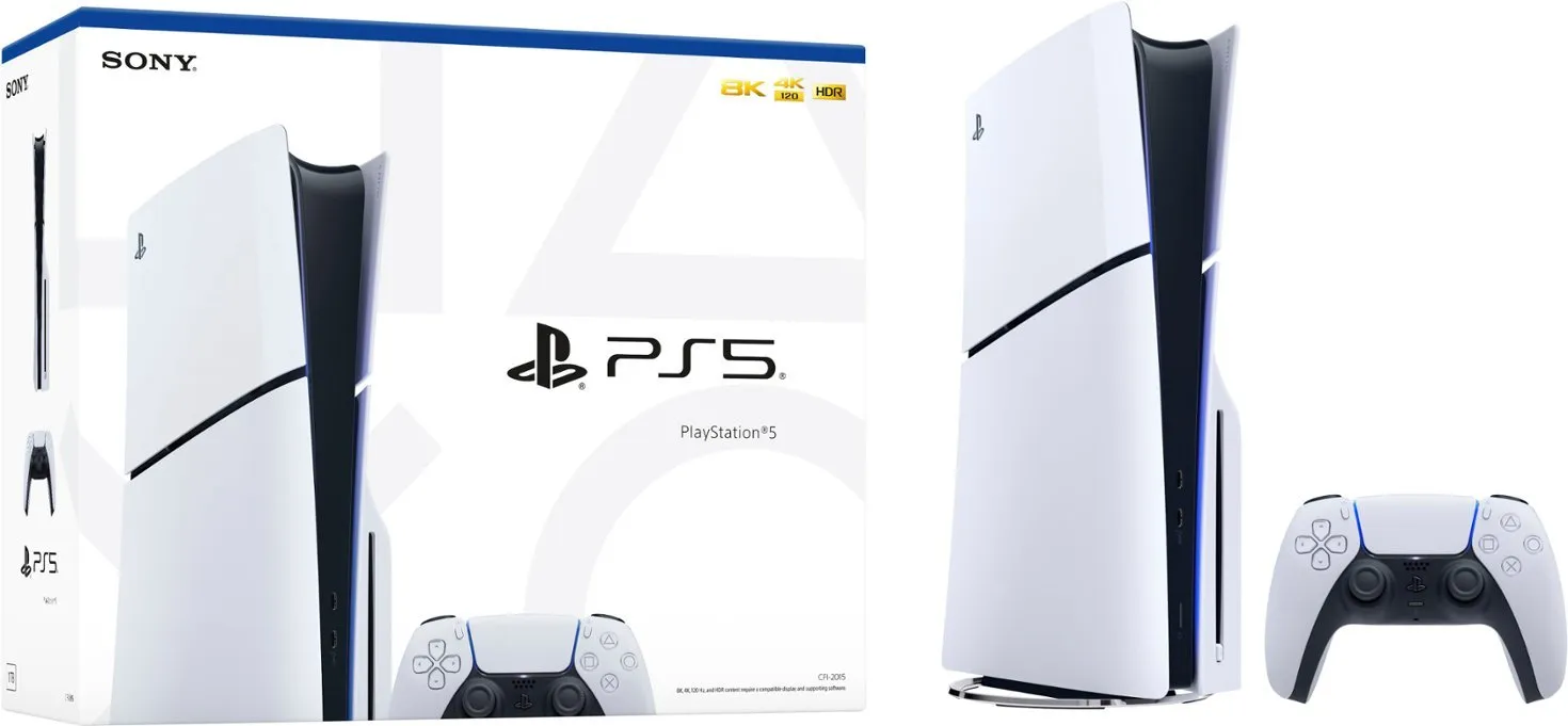 Sony - PlayStation 5 SLIM 1TB Console - Disc Edition (PS5)