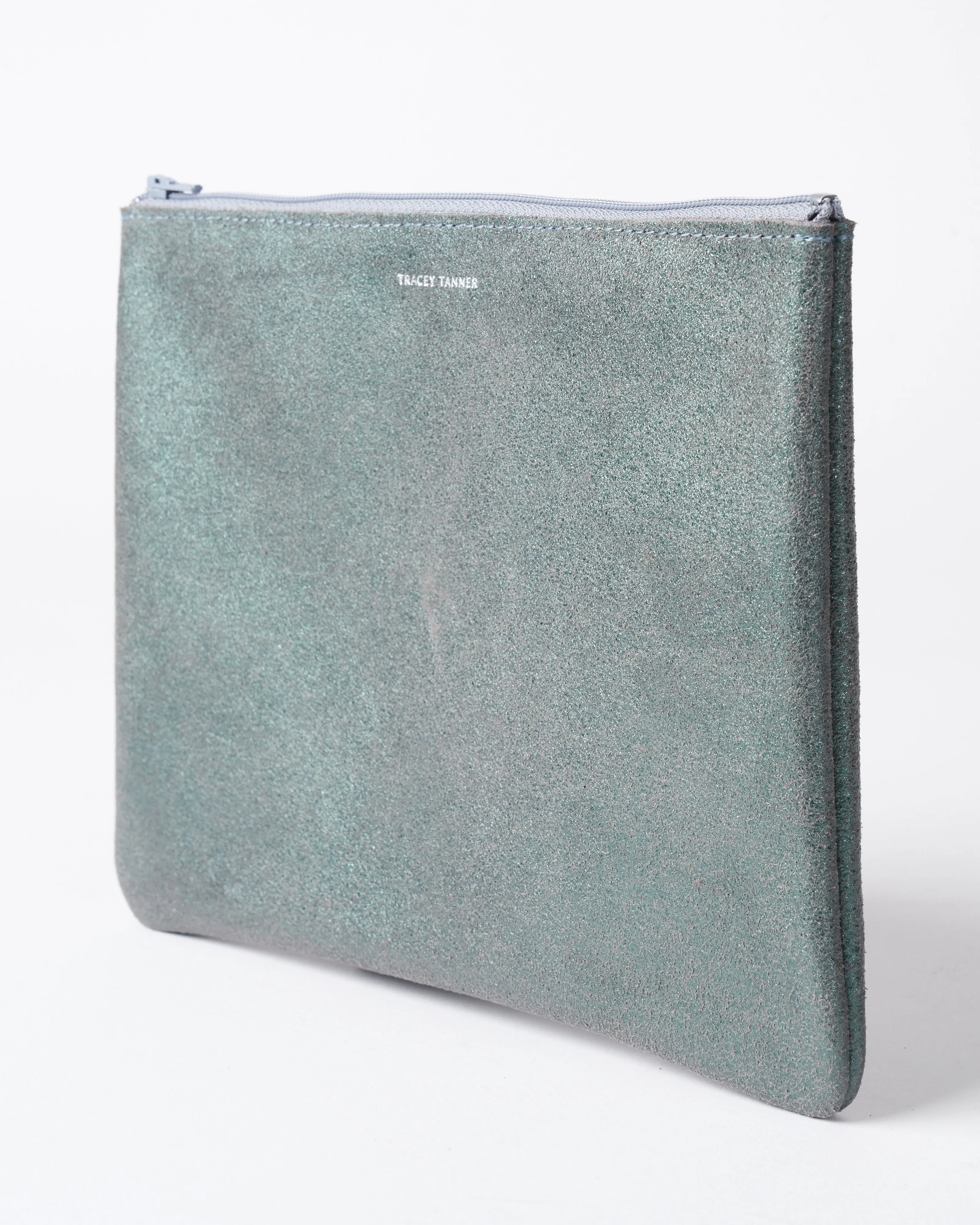 sparkle zip large - sparkle evergreen smoke