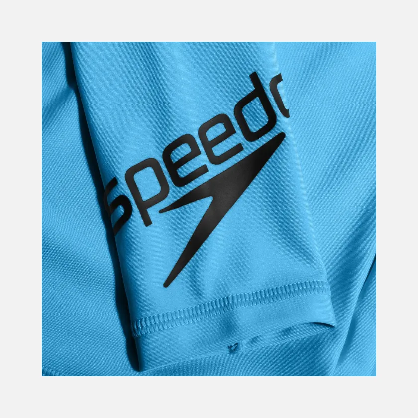 Speedo Junior Boy Swim Active Sun Top -Blue/Black