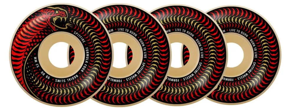 Spitfire Formula Four Venomous Radial Slim 99d Wheels - 54mm