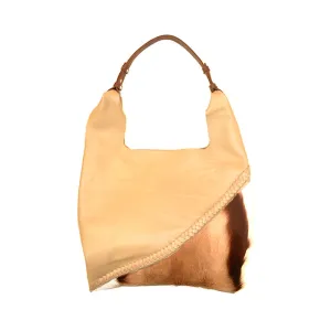 Springbok & Leather Braided Tote