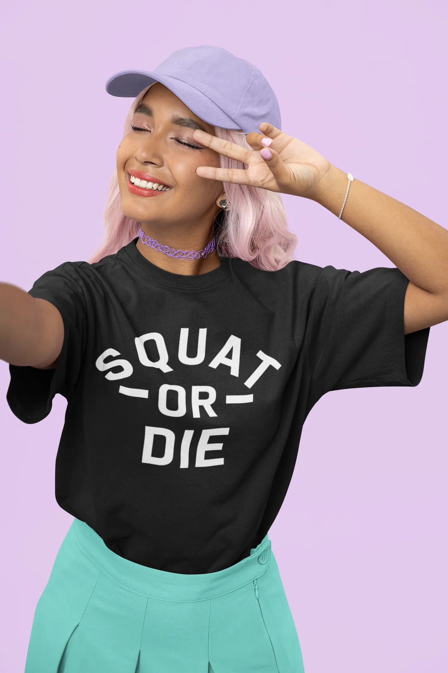 SQUAT OR DIE Oversized T-shirt