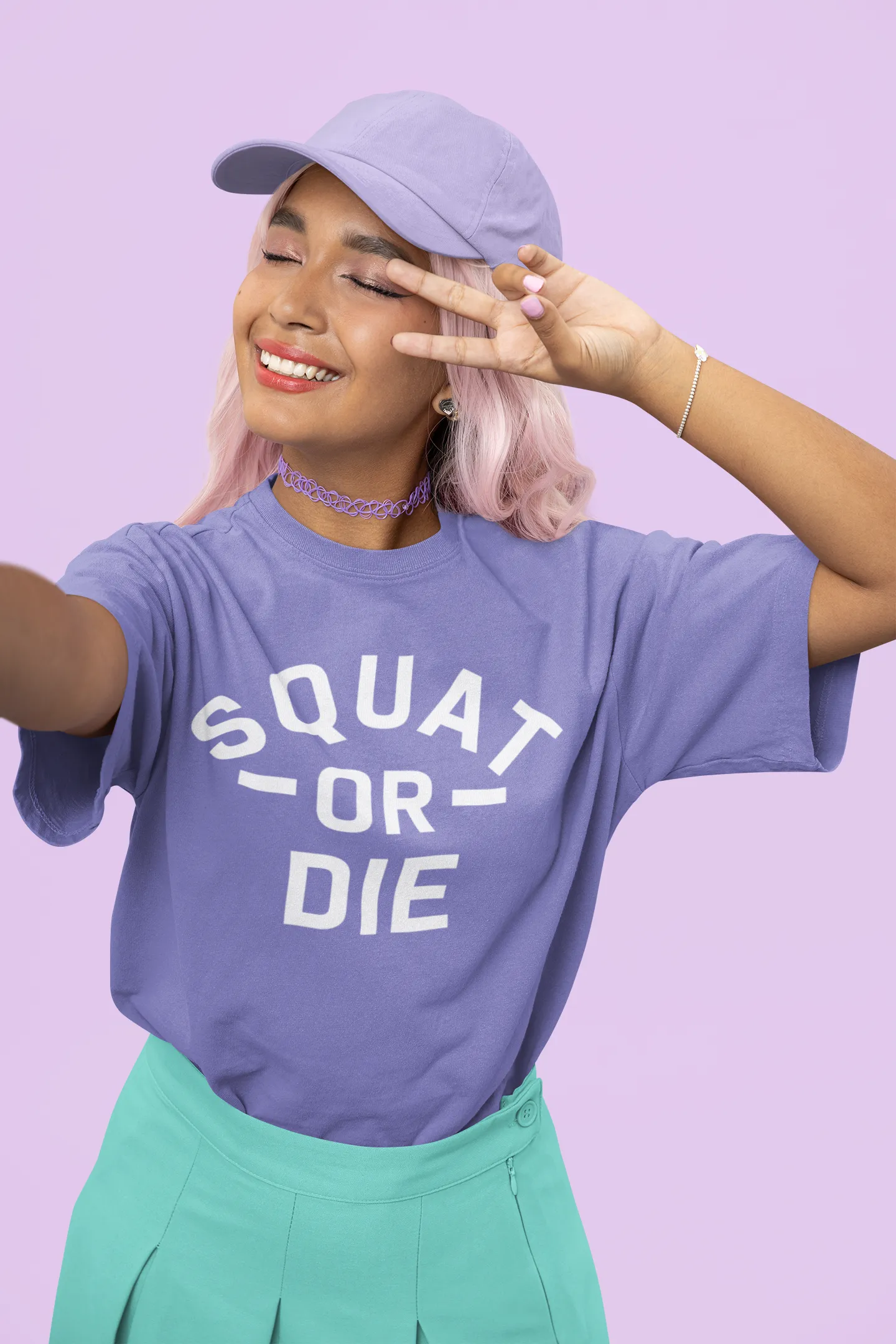 SQUAT OR DIE Oversized T-shirt