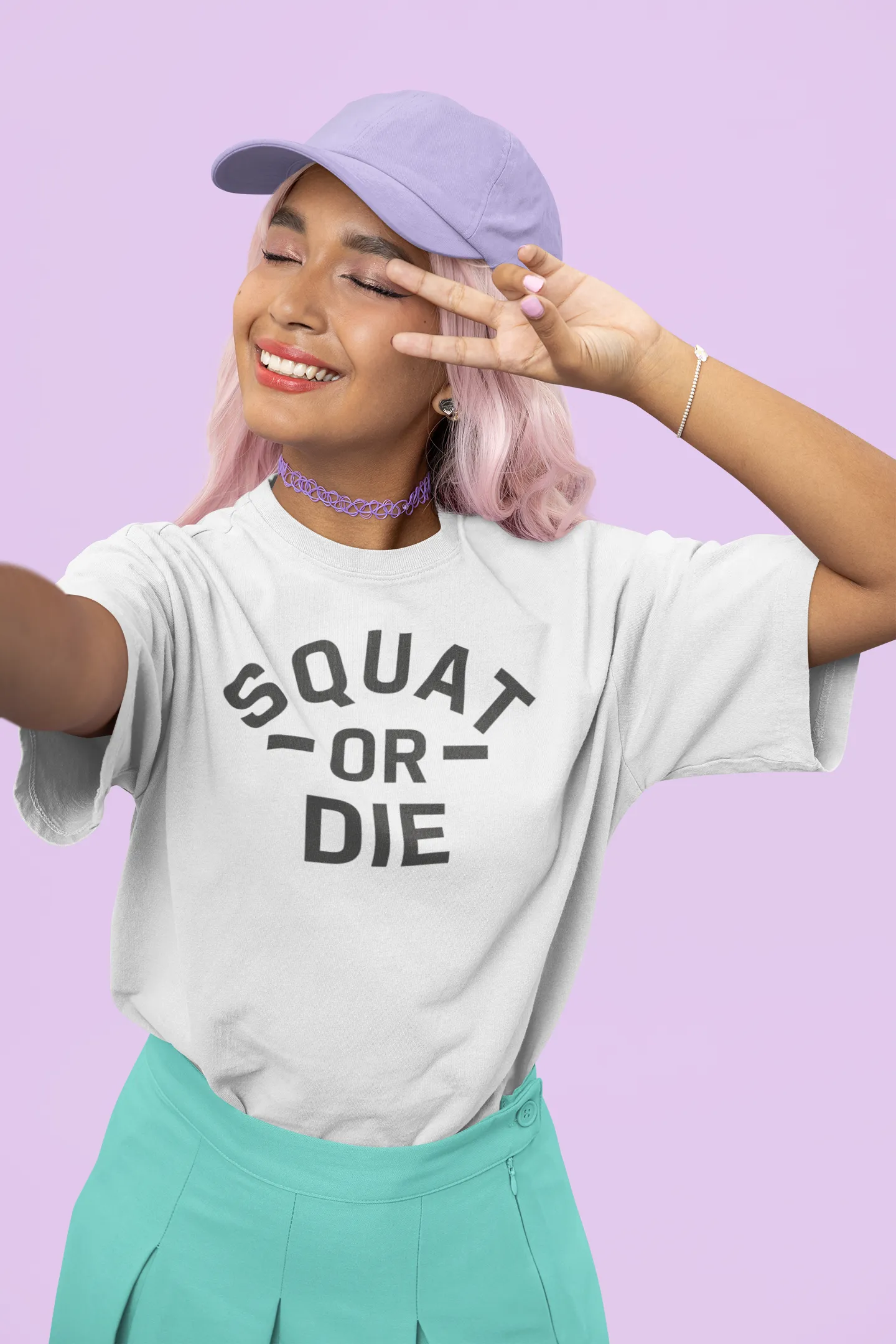 SQUAT OR DIE Oversized T-shirt