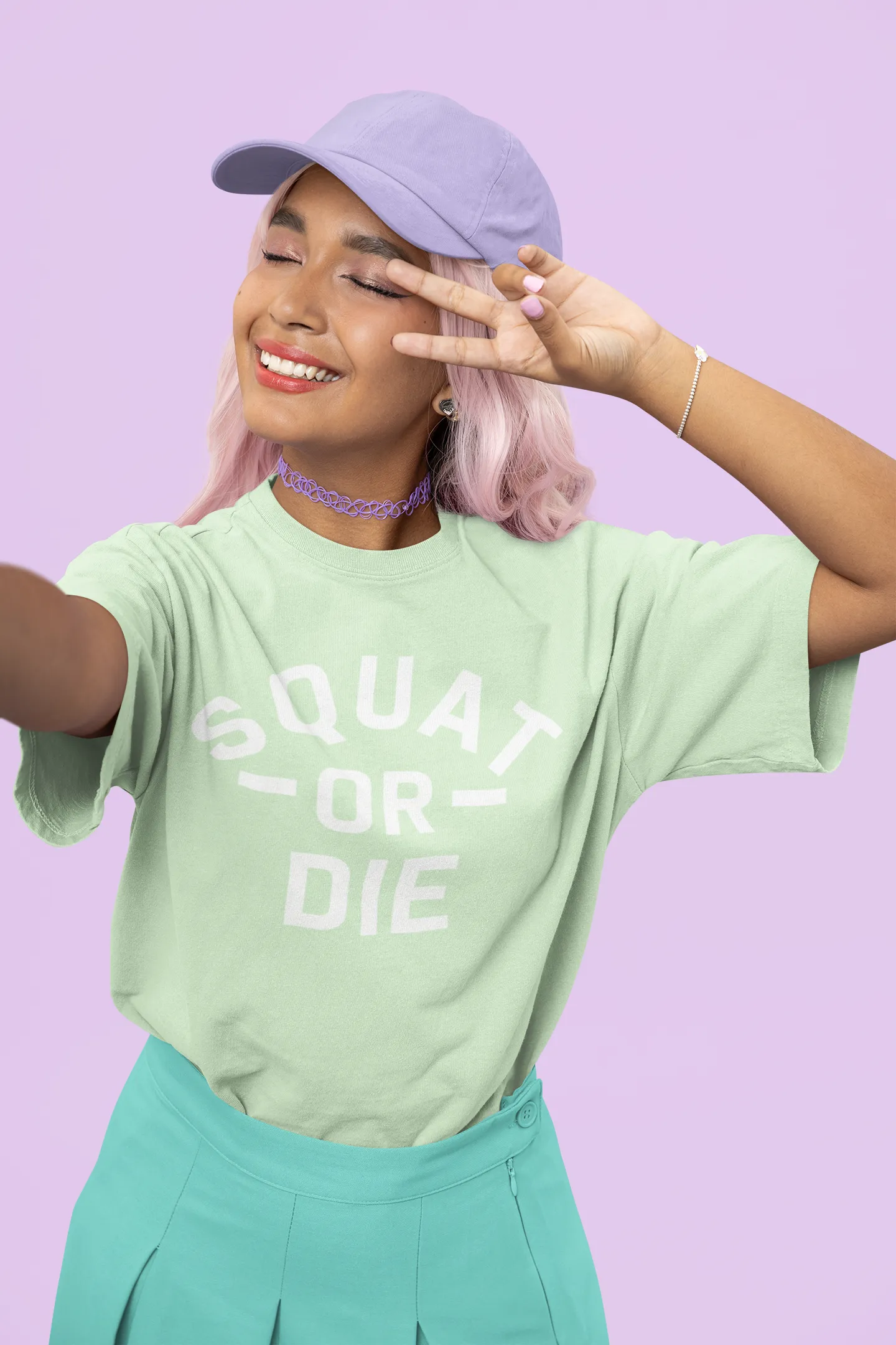 SQUAT OR DIE Oversized T-shirt