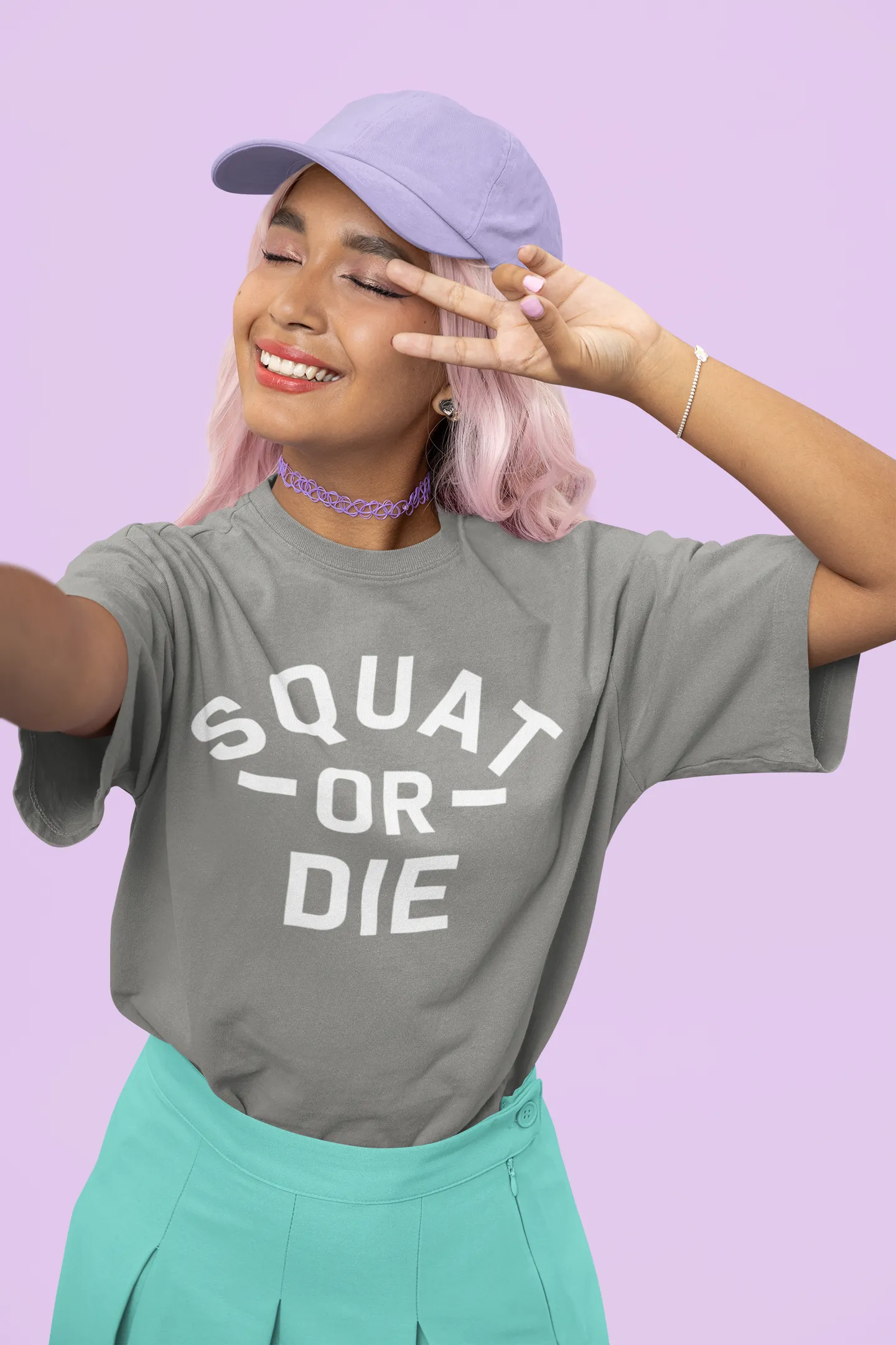SQUAT OR DIE Oversized T-shirt